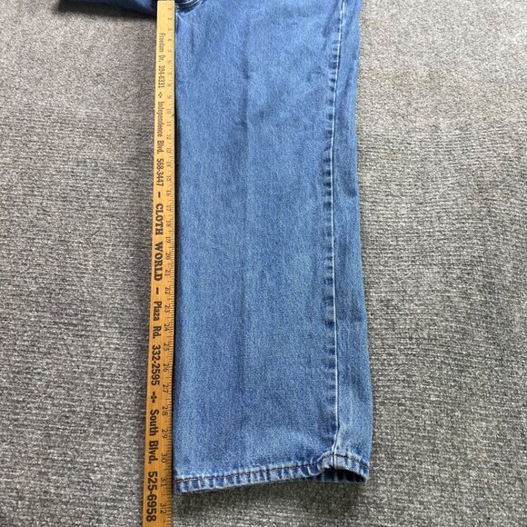 Levis 550 Jeans Mens 42 x 32 Blue Relaxed Fit slightly baggy Workwear Causal - Picture 5 of 15
